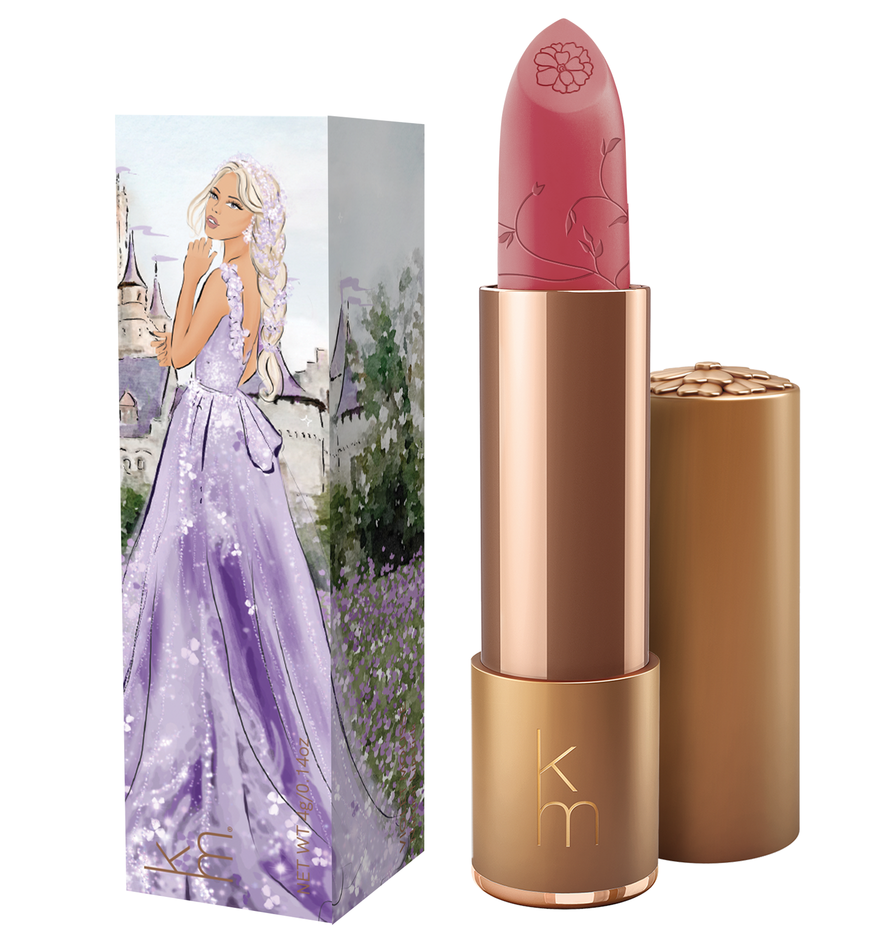 pinky nude lipstick with it's box