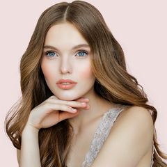 Natural Lipstick on model 
