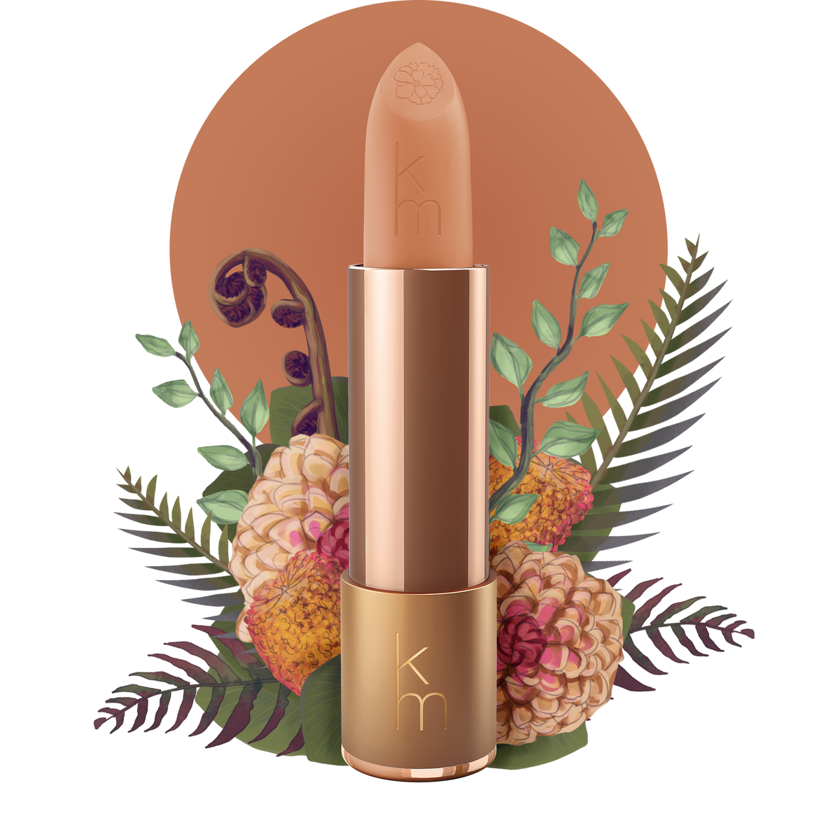 Karen Murrell 09 Sand Storm shade all natural creamy formula long lasting lipstick