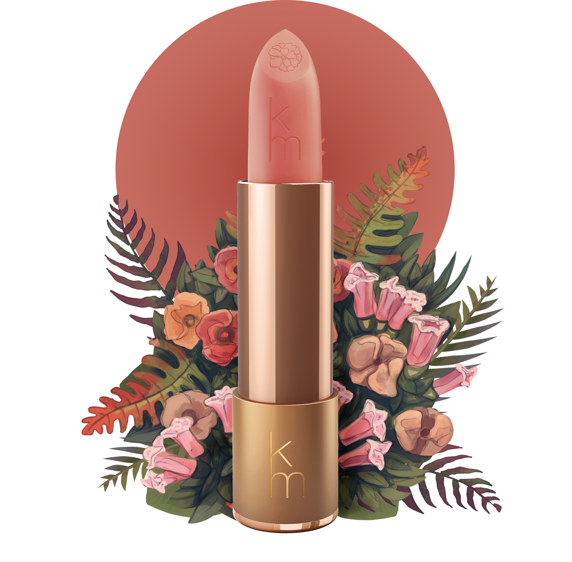Natural nude lipstick shade 