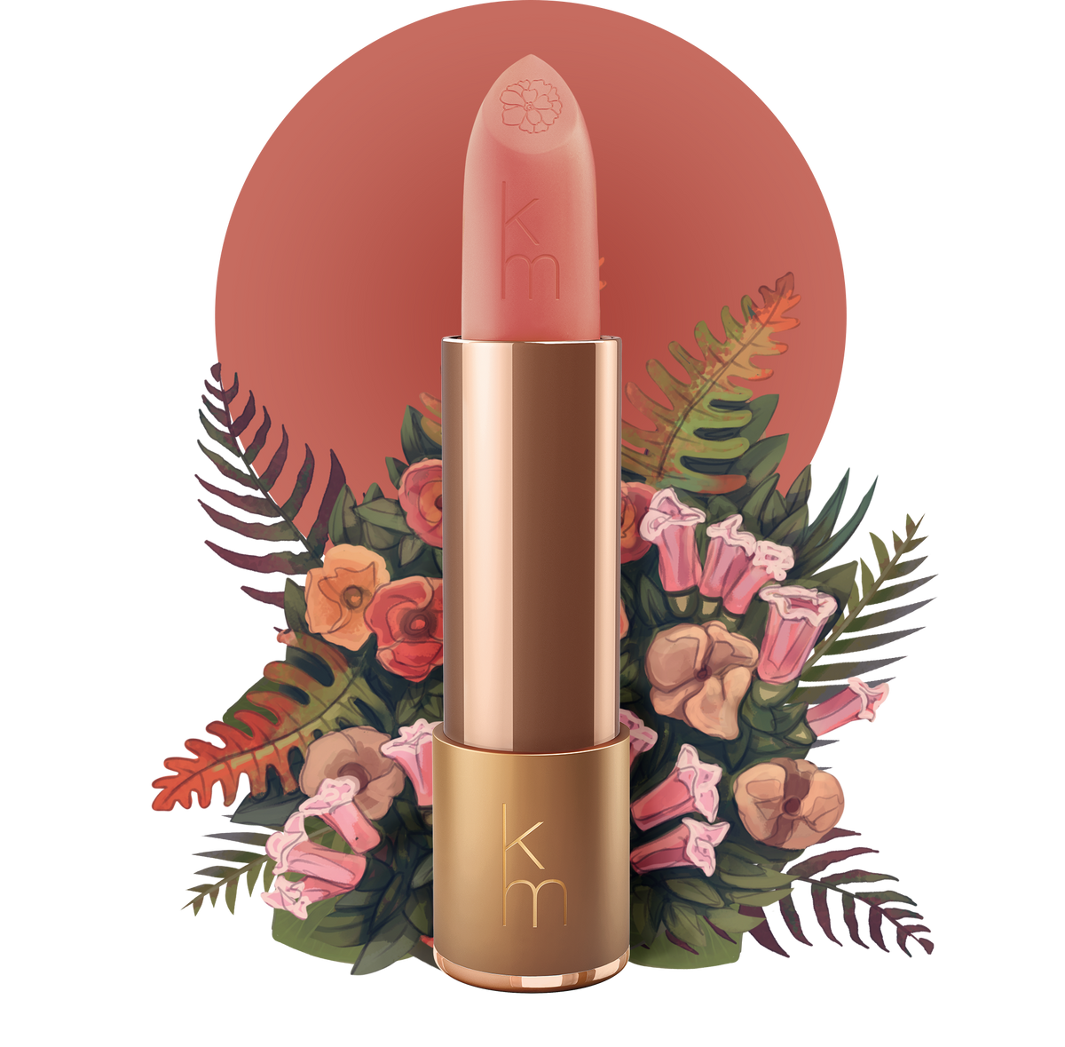 Natural nude lipstick shade 