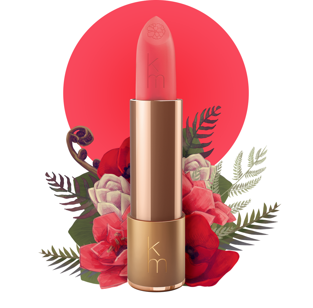 Karen Murrell #17 Poppy Passion natural lipstick
