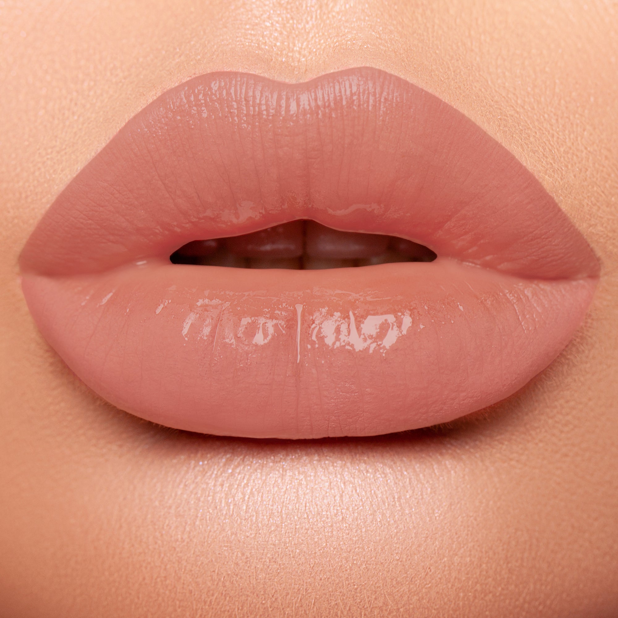 lips showing light nude lipstick 