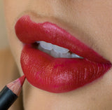 Model wearing #20 True Love moisturising lipstick